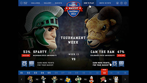 Capital One: “Mascot Challenge” project poster