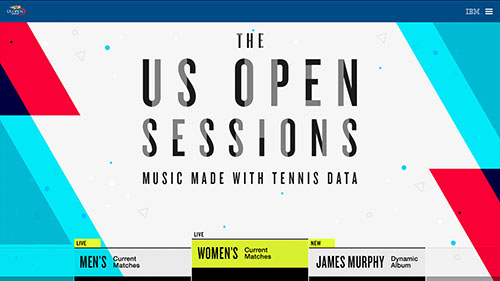 IBM: “US Open Sessions” project poster