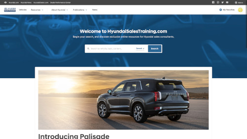 Hyundai: “Sales Training” digital product poster Hyundai: “Sales Training” digital product poster