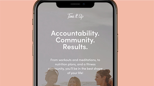 Tone it Up: “Workout, Exercise & Fitness App” digital product poster
